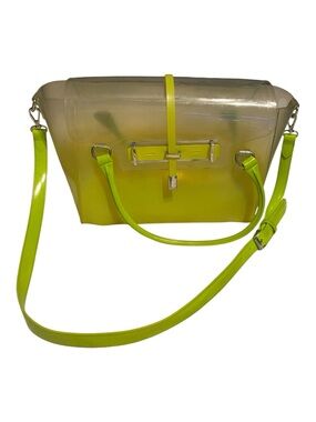 Vince Camuto Limoncello Satchel large neon ombré jelly tote
